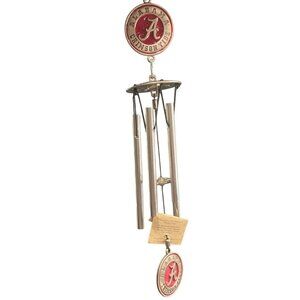 Heritage Metalwork Alabama Crimson Tide Wind Chime SEC Colored Pewter 16" NEW
